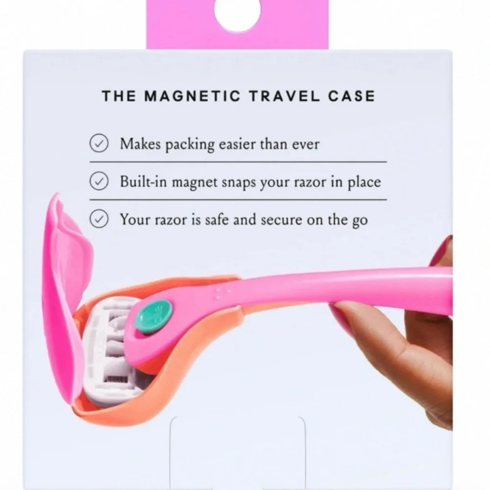 2 Billie 5-Blade Razor Travel Case - Pink Pop